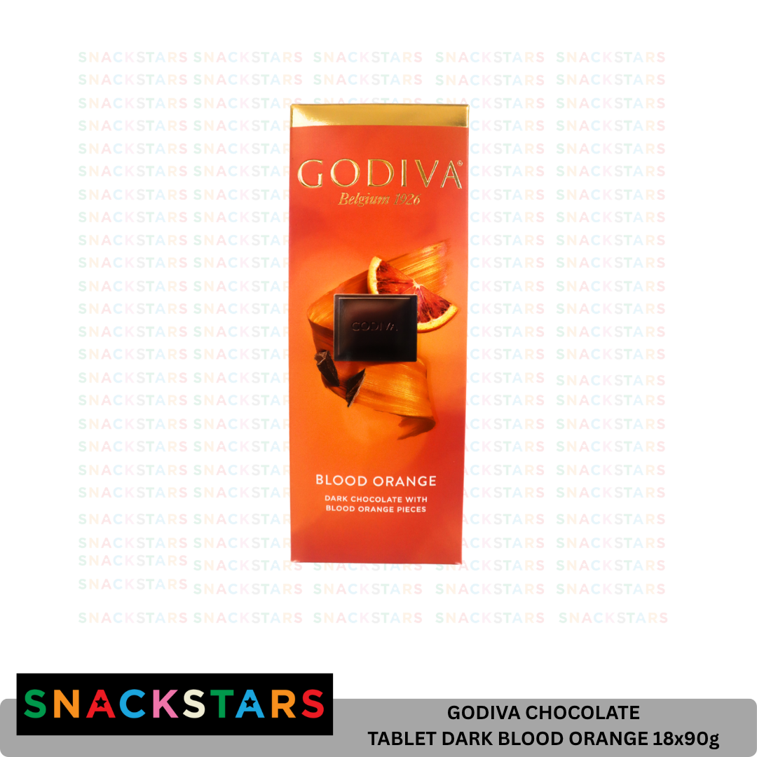 Godiva Chocolate Tablet Dark Blood Orange