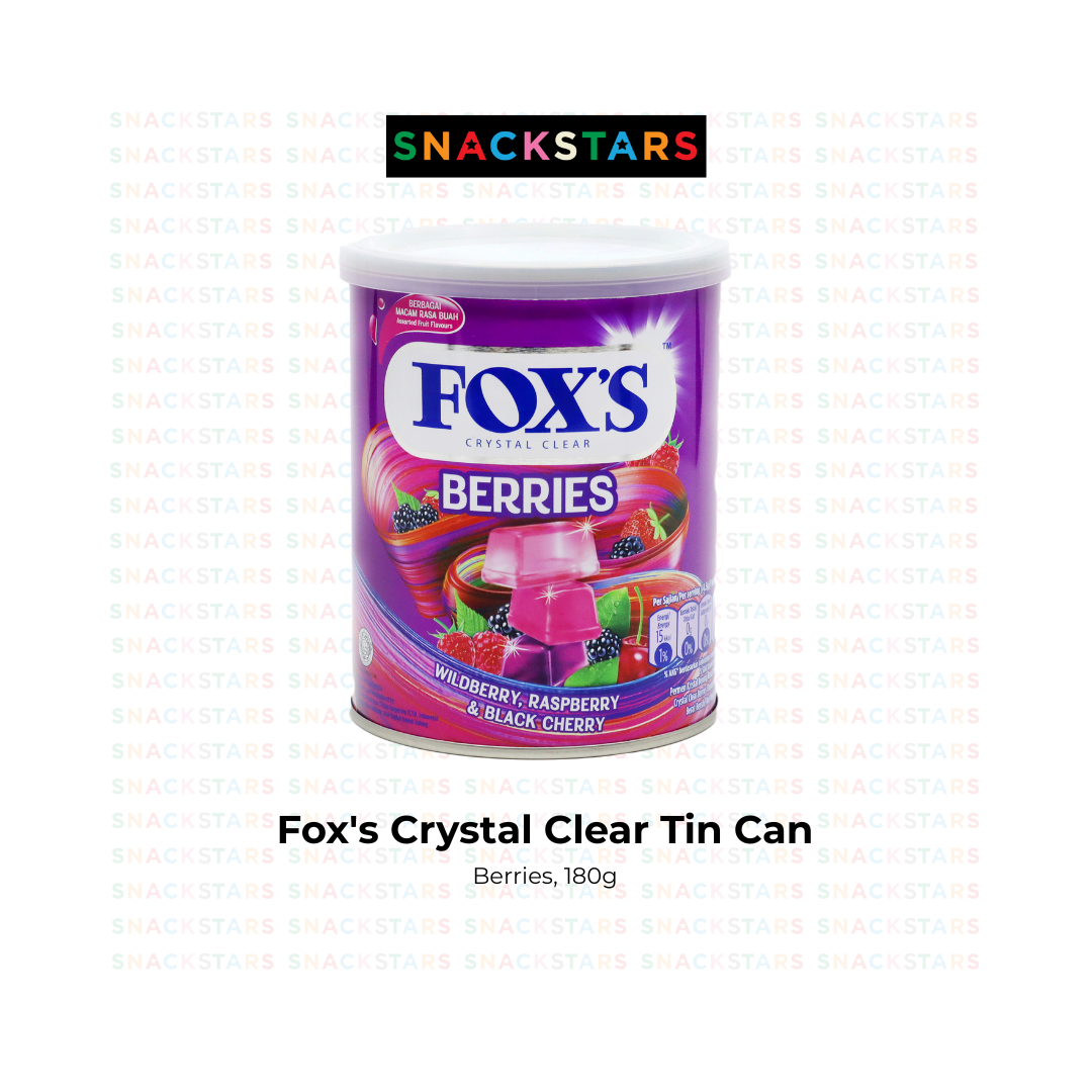 Fox's Crystal Clear Tin Can