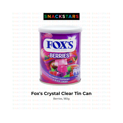 Fox's Crystal Clear Tin Can